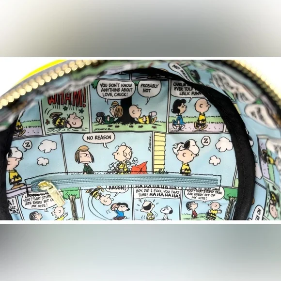 New Loungefly Peanuts Charlie Brown Mini Backpack - Picture 5 of 11